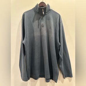 Nautica Quarter Zip Pull-Over Light Blue/Grey